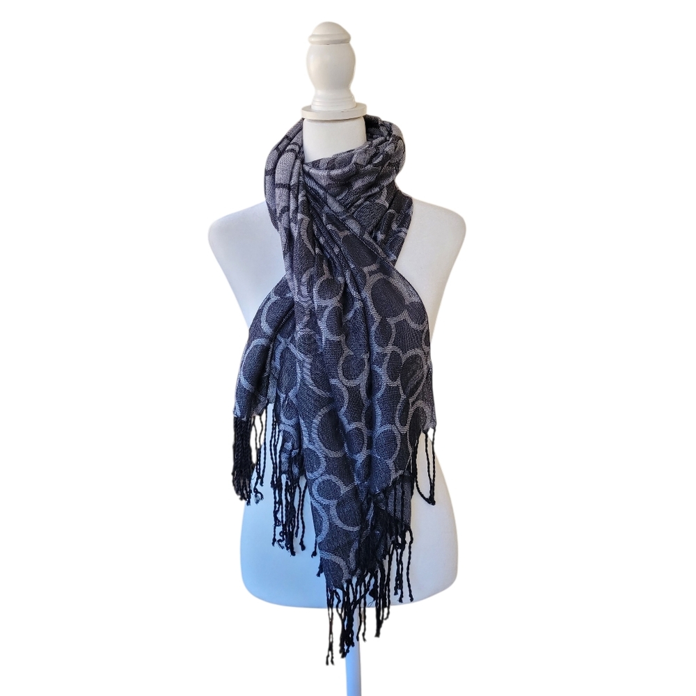 Disney Micky Mouse Scarf W Tassles Gray